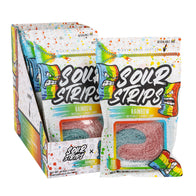 Sour Strips Rainbow Peg Bags - 12ct