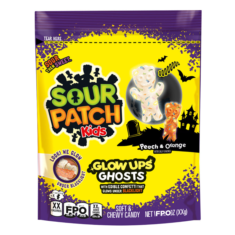 Sour Patch Kids Glow Ups Ghosts - 12ct