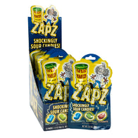 Toxic Waste Zapz Sour Candies Peg Bags - 12ct