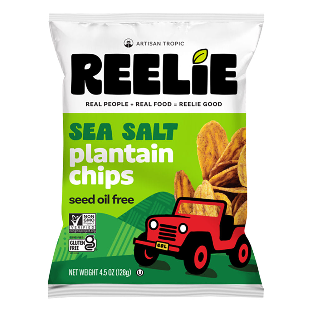 ARTISAN TROPIC SEA SALT PLANTAIN STRIPS  4.5 OZ BAG