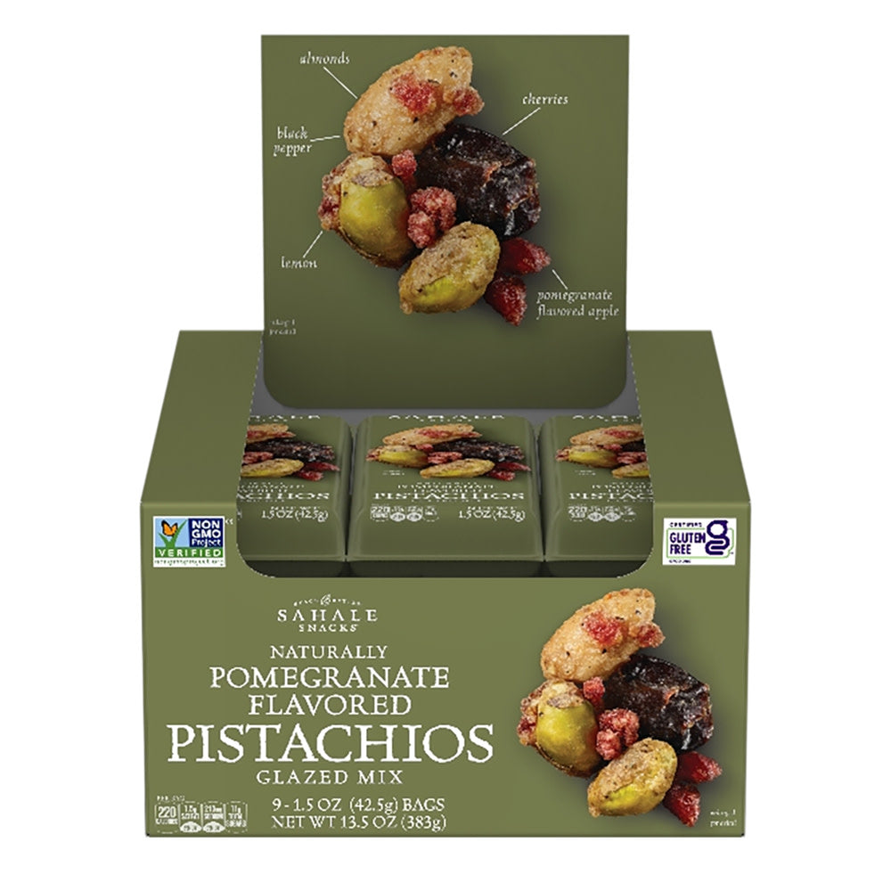 SAHALE - PISTACHIOS POMEGRANATE GLAZED - 1.5OZ