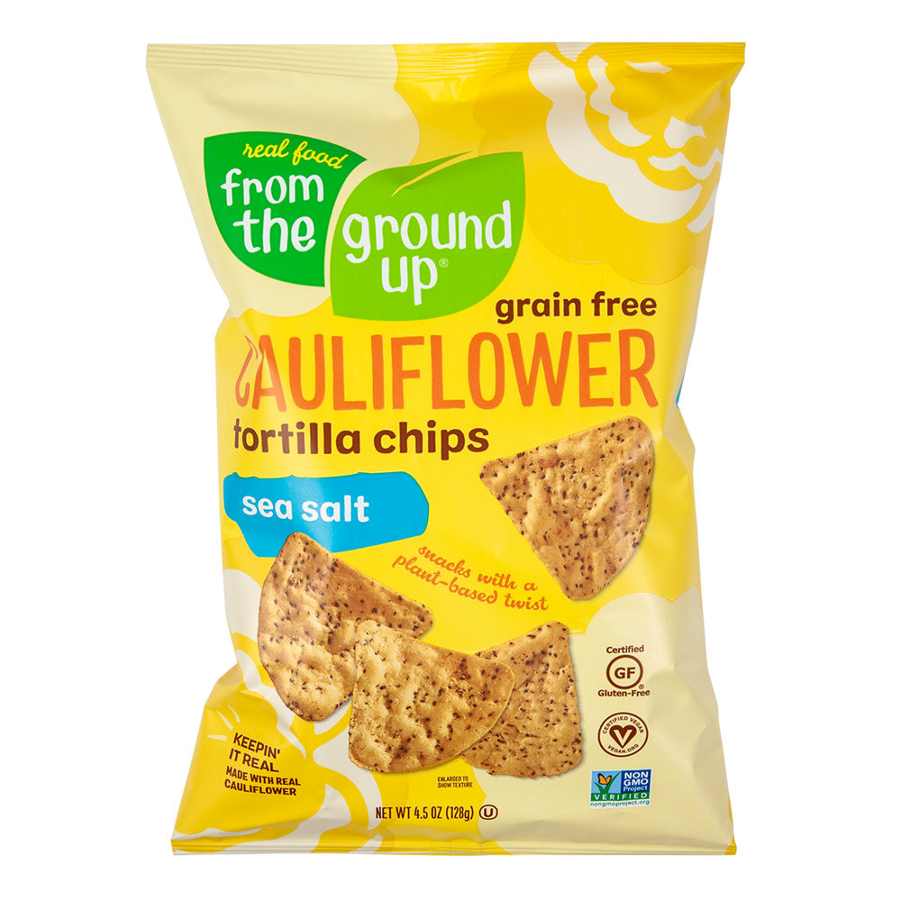 FROM THE GROUND UP CAULIFLOWER SALTED TORTILLA 4.5 OZ BAG