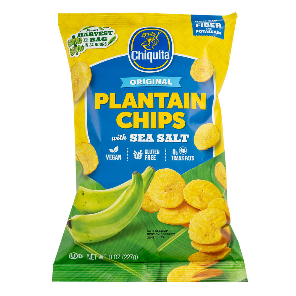 CHIQUITA - ORIGINAL PLANTAIN CHIPS - SEA SALT - 8OZ