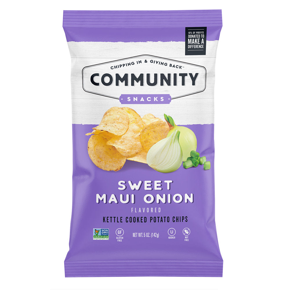 COMMUNITY SNACKS SWEET MAUI ONION CHIPS 5 OZ BAG