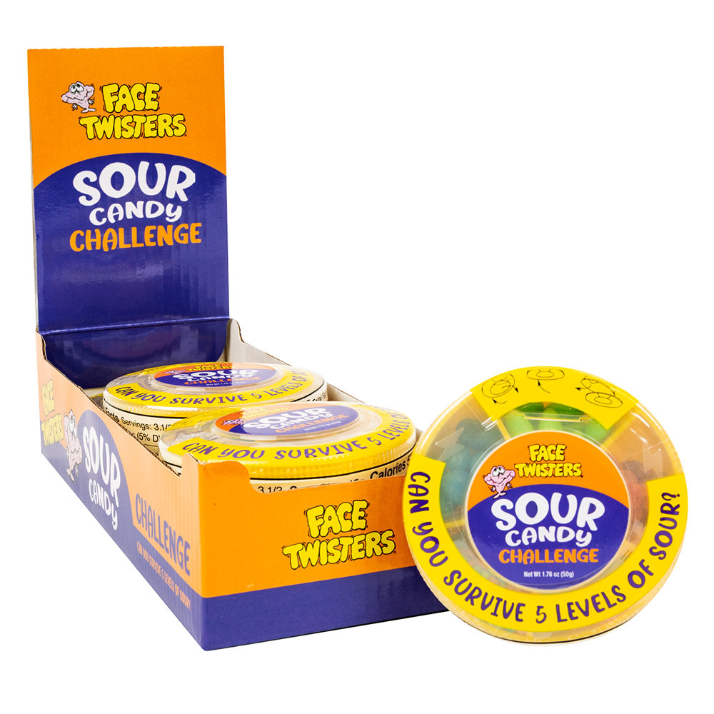 FACE TWISTERS SOUR CANDY CHALLENGE 1.76 OZ