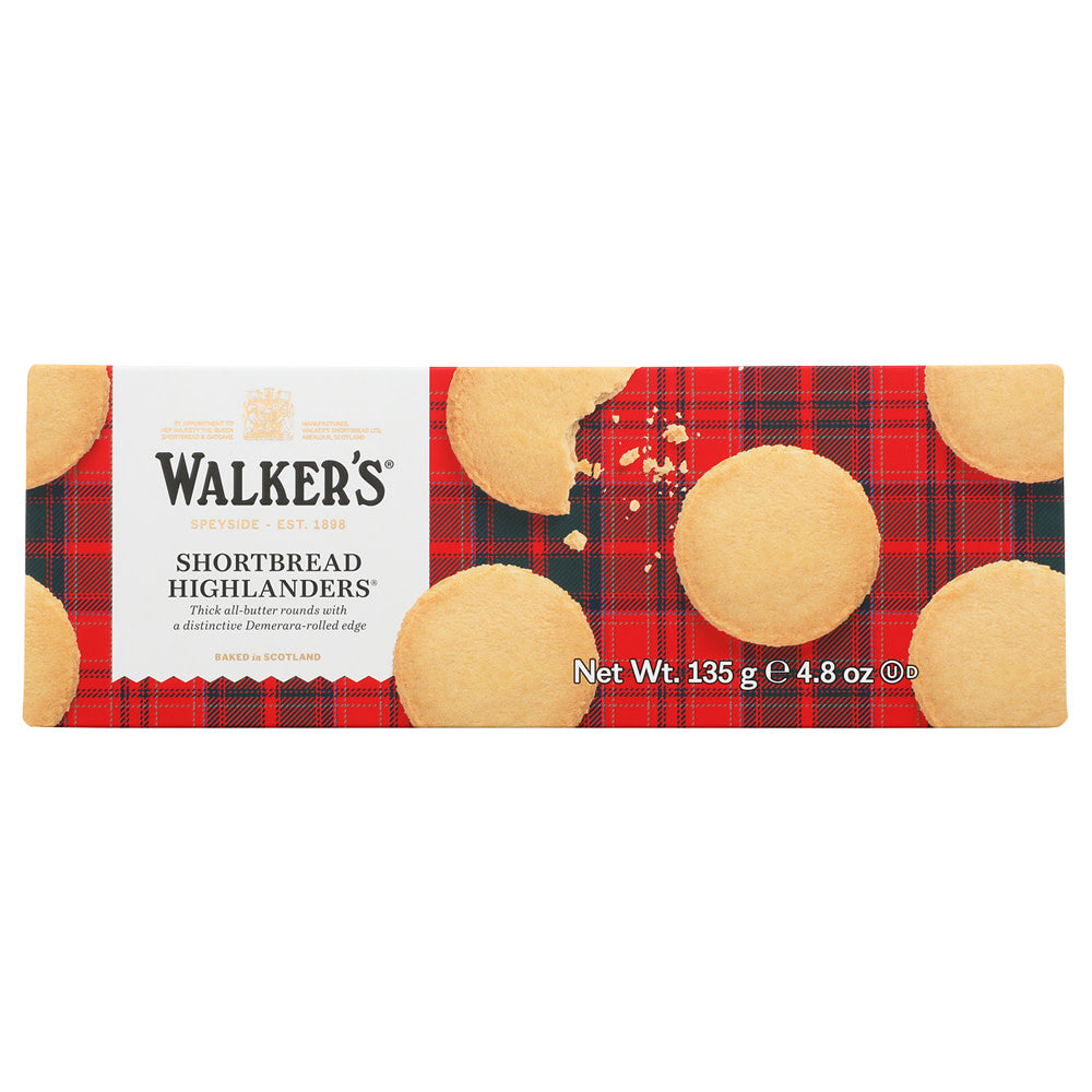 WALKERS SHORTBREAD HIGHLANDERS COOKIES 4.7 OZ BOX