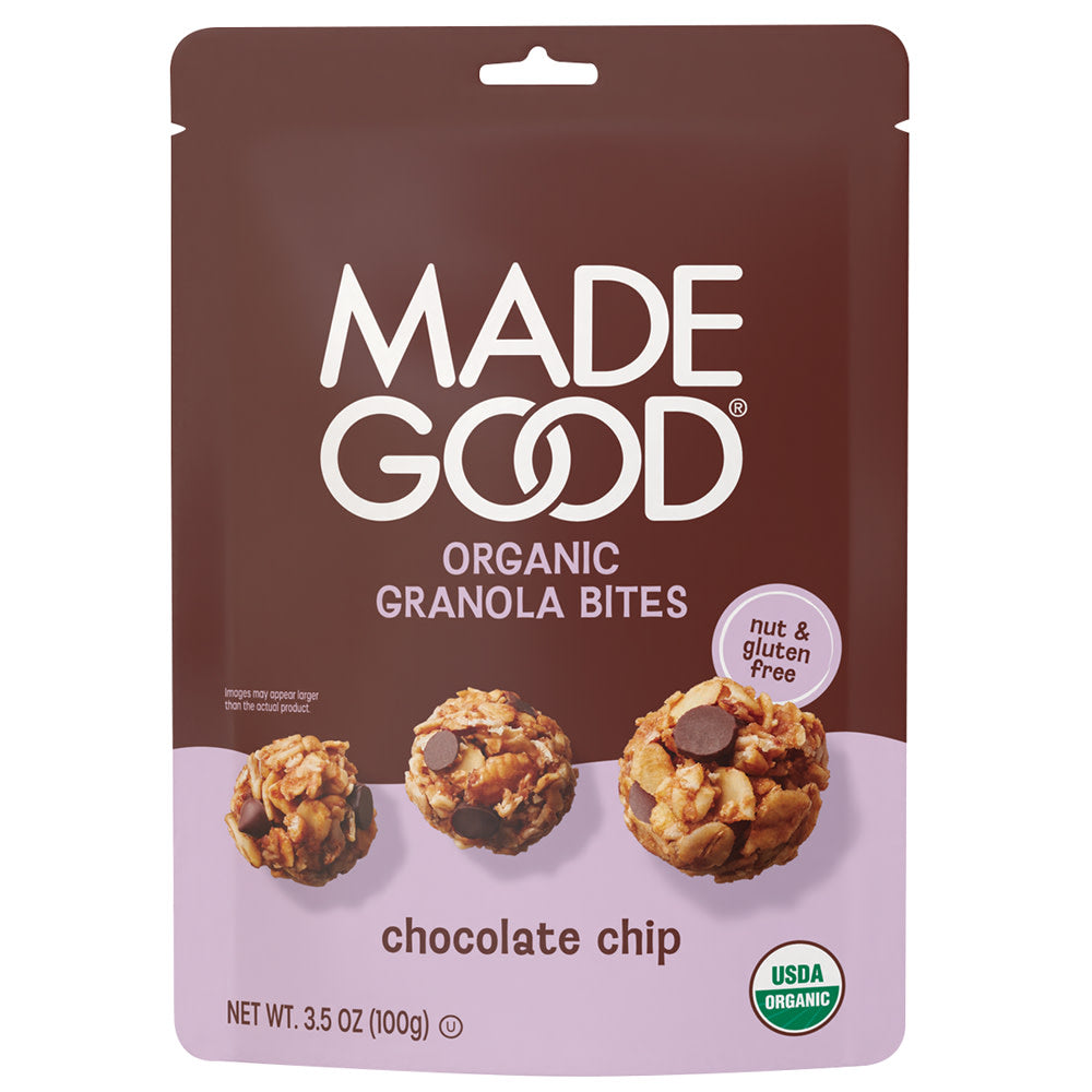MADEGOOD - GRANOLA BITES POUCH - CHOCOLATE CHIP - 3.5OZ