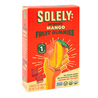SOLELY ORGANIC MANGO WHOLE FRUIT GUMMIES 3.5 OZ BOX