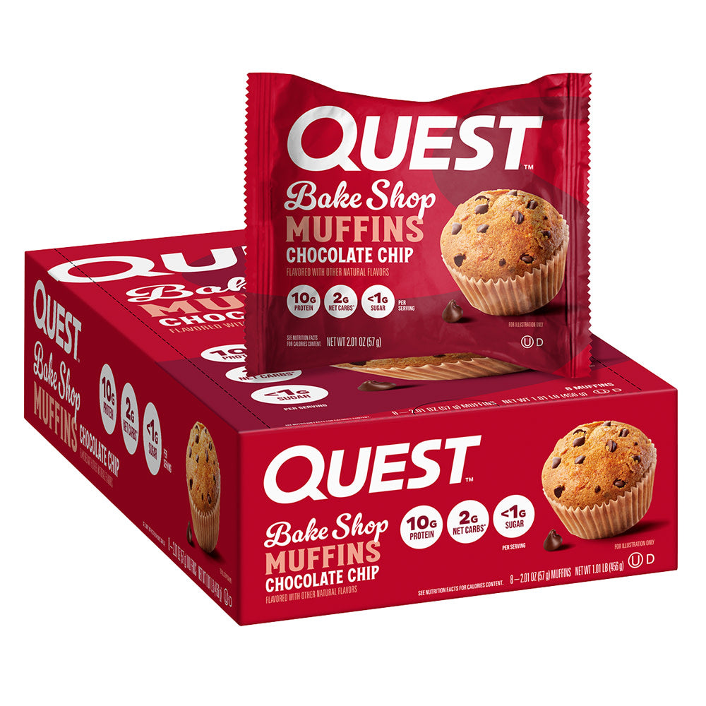 QUEST BAKE SHOP CHOCOLATE CHIP MUFFINS 2.01 OZ