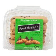 AUNT GUSSIE'S SUGAR FREE SPELT CHOCOLATE CHIP ALMOND BISCUITS 8 OZ TUB