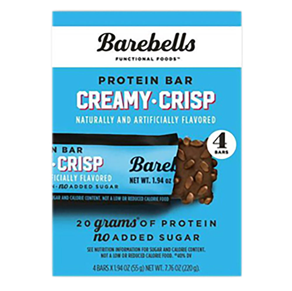 BAREBELLS - CREAMY CRISP BARS(4CT) - 7.76OZ