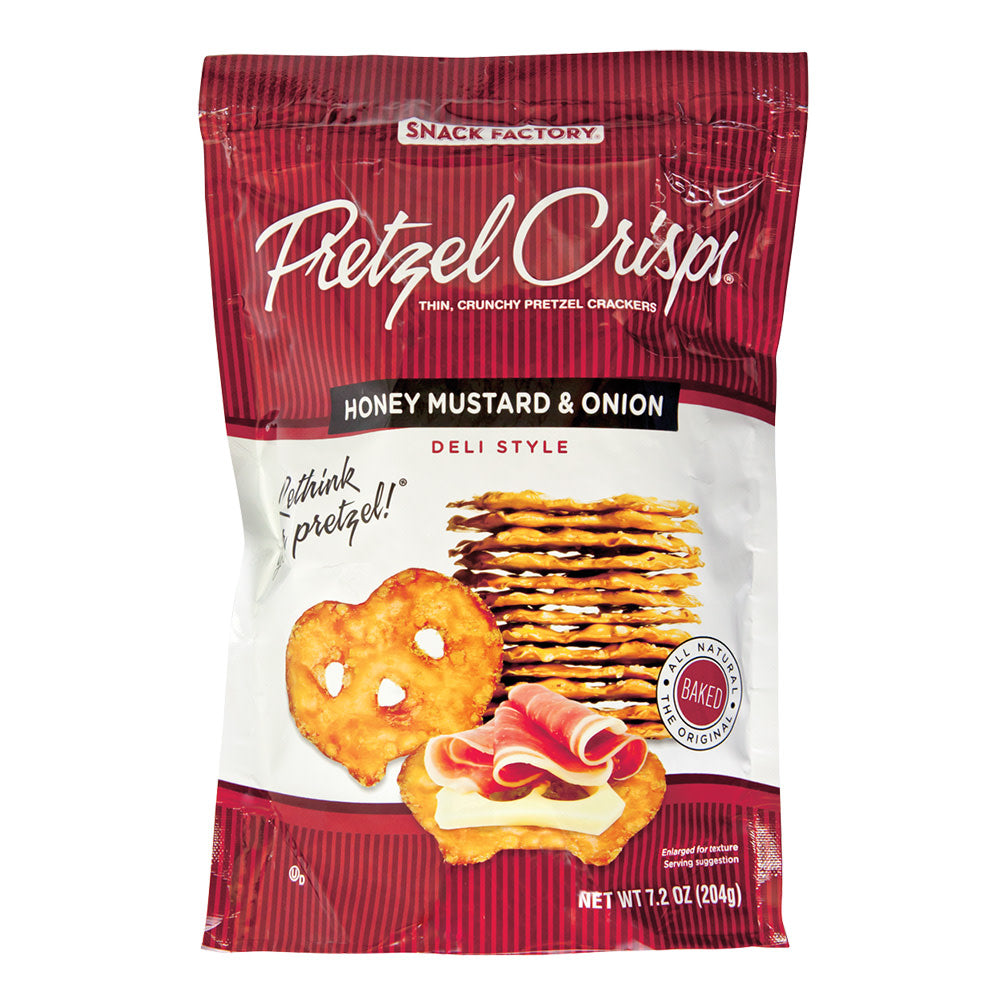 PRETZEL CRISPS HONEY MUSTARD AND ONION 7.2 OZ BAG