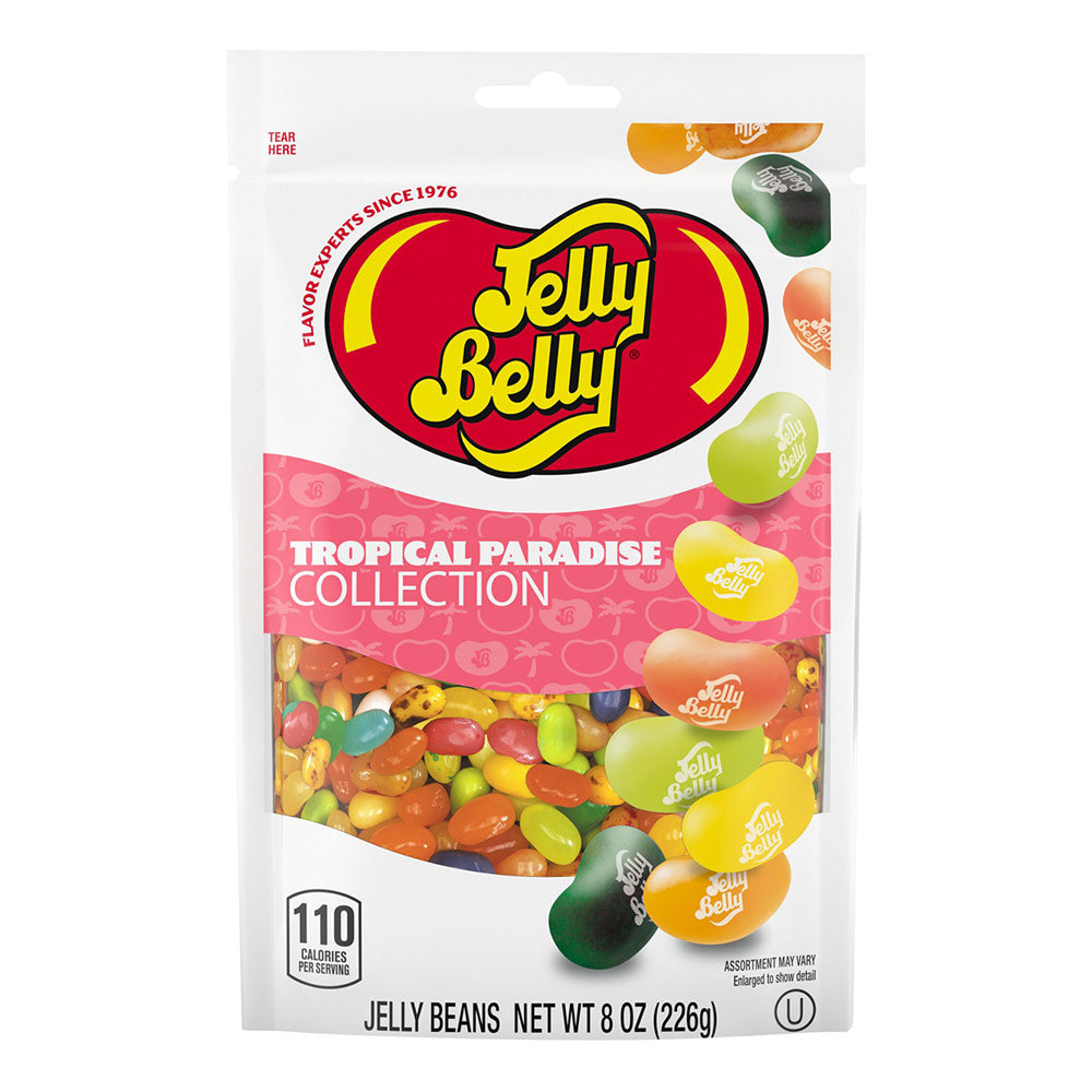 JELLY BELLY TROPICAL PARADISE COLLECTION 8 OZ POUCH