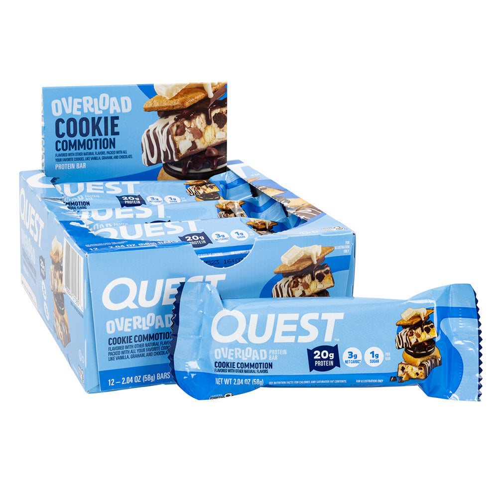 QUEST COOKIE COMMOTION OVERLOAD PROTEIN BAR 2.04 OZ