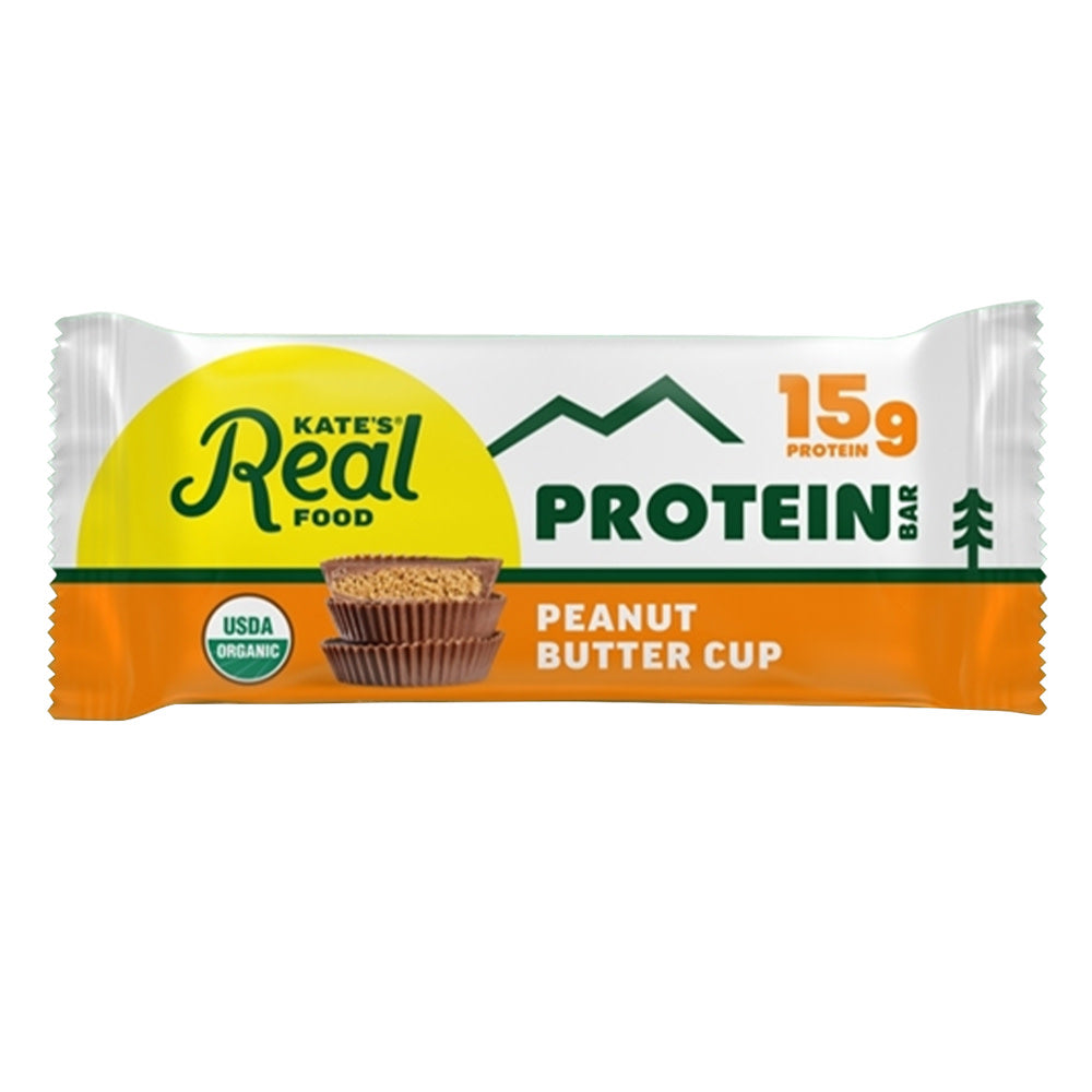 KATE'S REAL FOOD PEANUT BUTTER CUP PROTEIN BAR 2.2 OZ