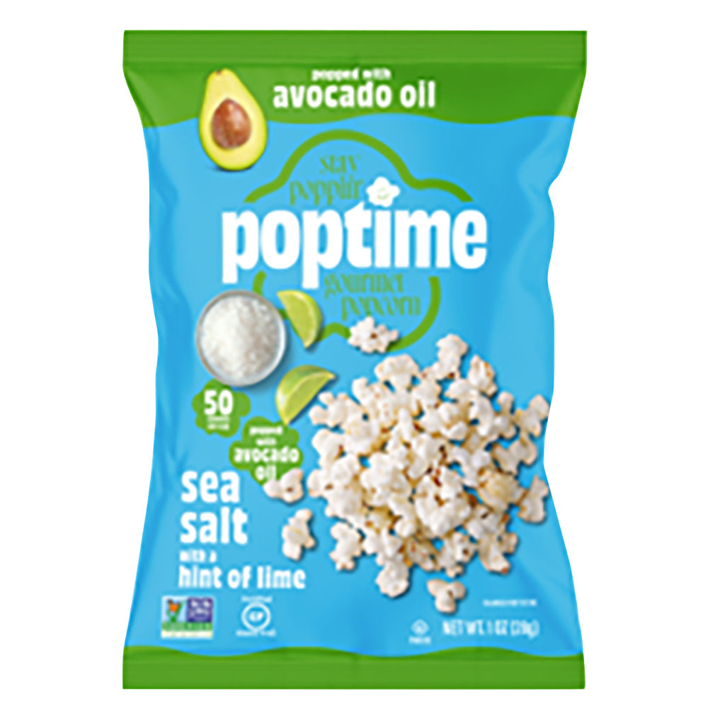 POPTIME SEA SALT WITH LIME POPCORN 4.5 OZ BAG