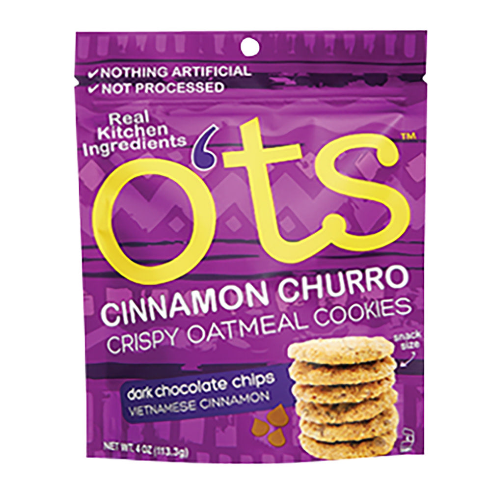 O'TS - CHURRO CON CHOCOLATE OATM COOKIES - 4OZ - PK6