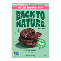 BACK TO NATURE FUDGE MINT COOKIES 5.5 OZ BOX