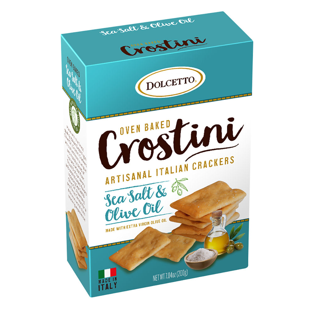DOLCETTO CROSTINI SEA SALT &amp; OLIVE OIL 7.05 OZ BOX