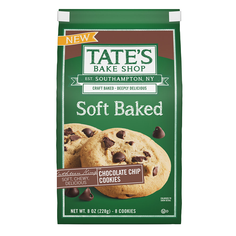 TATE'S SOFT BAKED CHOCOLATE CHIP COOKIES 8 OZ BAG