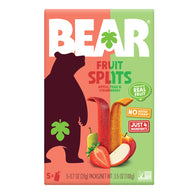 BEAR APPLE PEAR STRAWBERRY FRUIT SPLITS 3.5 OZ BOX