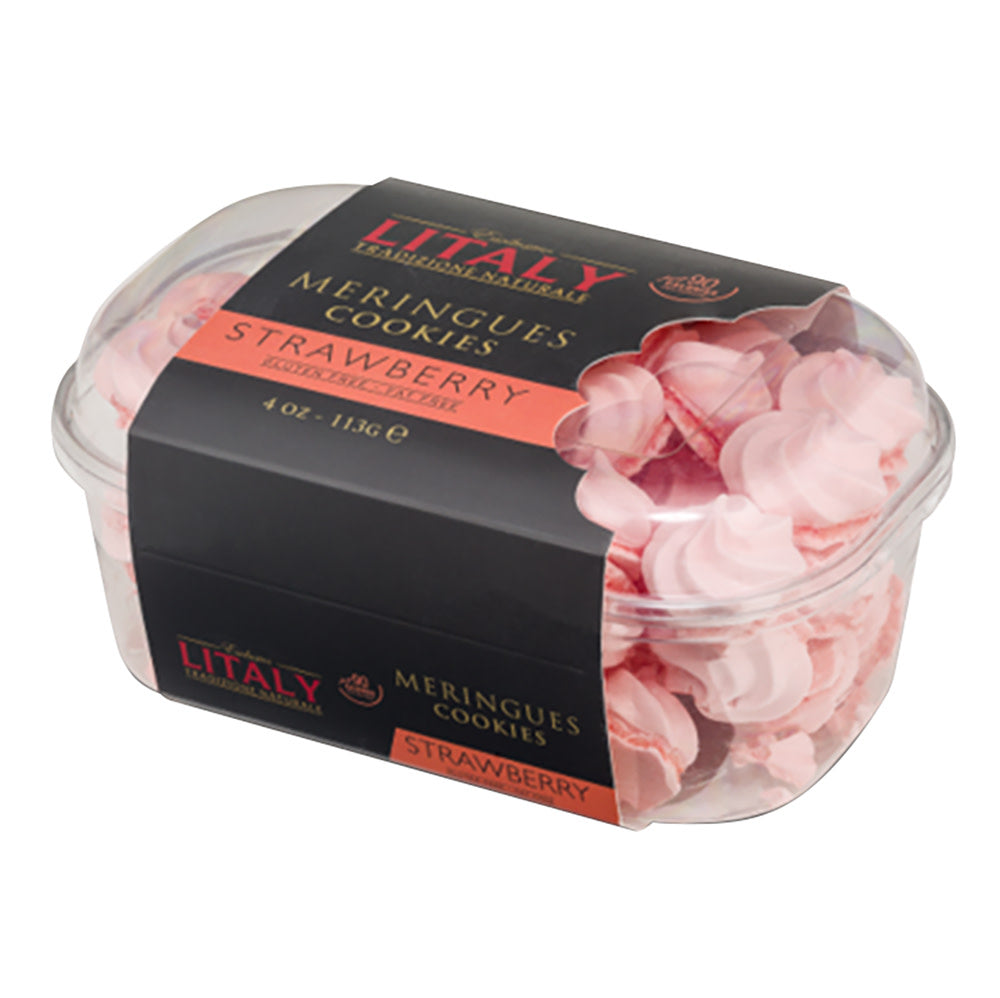 LITALY - STRAWBERRY MERINGUS COOKIES - 4OZ