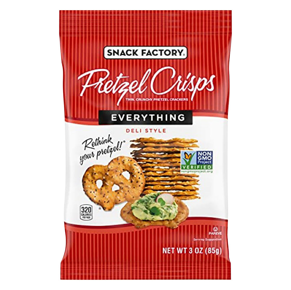 EVERYTHING PRETZEL CRISPS 3 OZ BAG