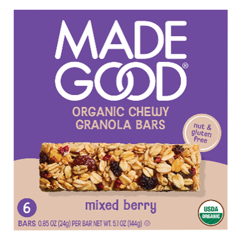 MADEGOOD - GRANOLA BARS MIX BERRY(6CT) - 5.1OZ