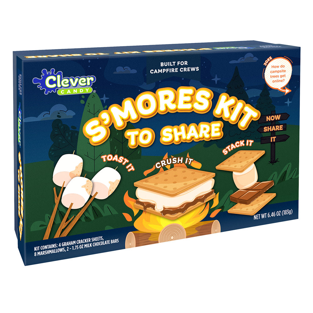 CLEVER CANDY S&rsquo;MORES KIT TO SHARE 6.46 OZ BOX