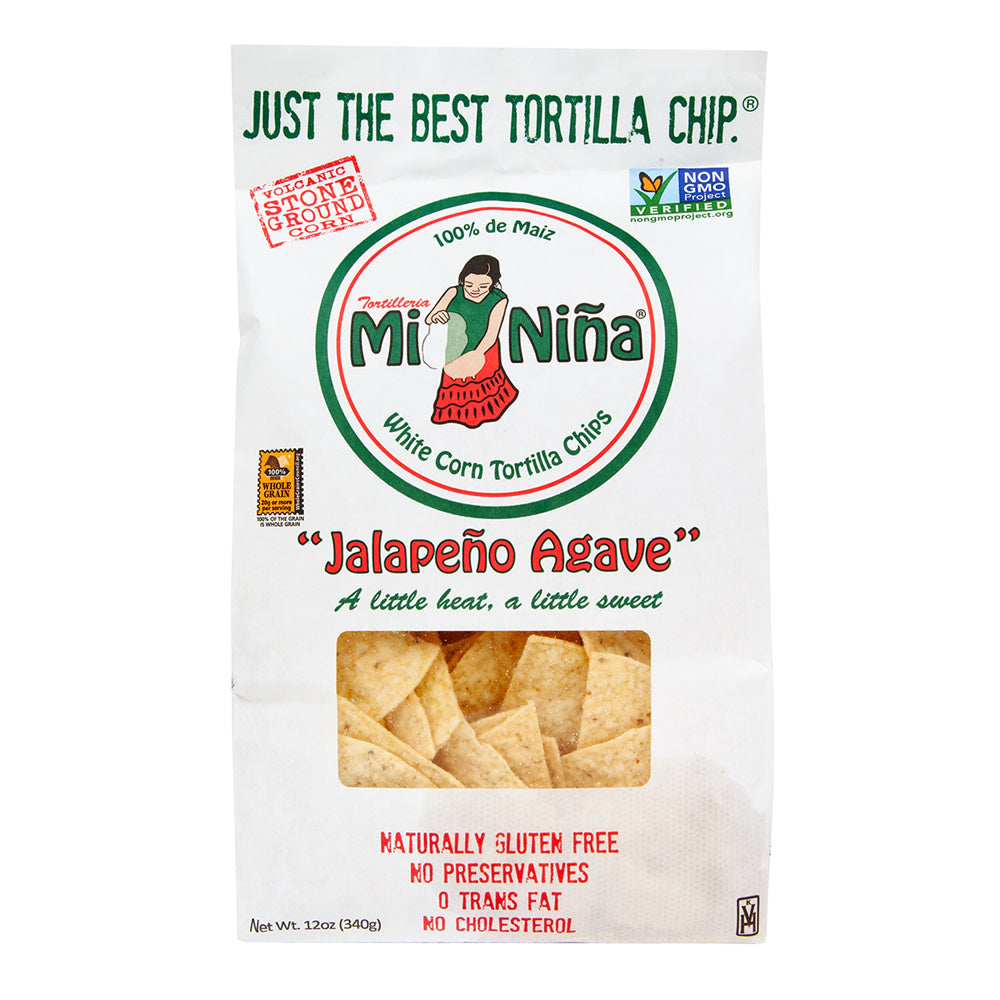 MI NINA JALAPENO AGAVE TORTILLA CHIPS 12 OZ BAG