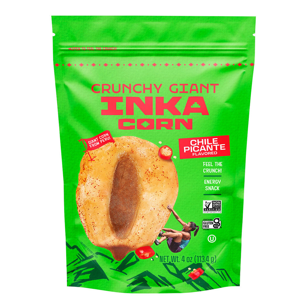 INKA CRUNCHY GIANT CHILE PICANTE CORN 4 OZ BAG