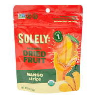 SOLELY ORGANIC MANGO STRIPS 5 OZ POUCH