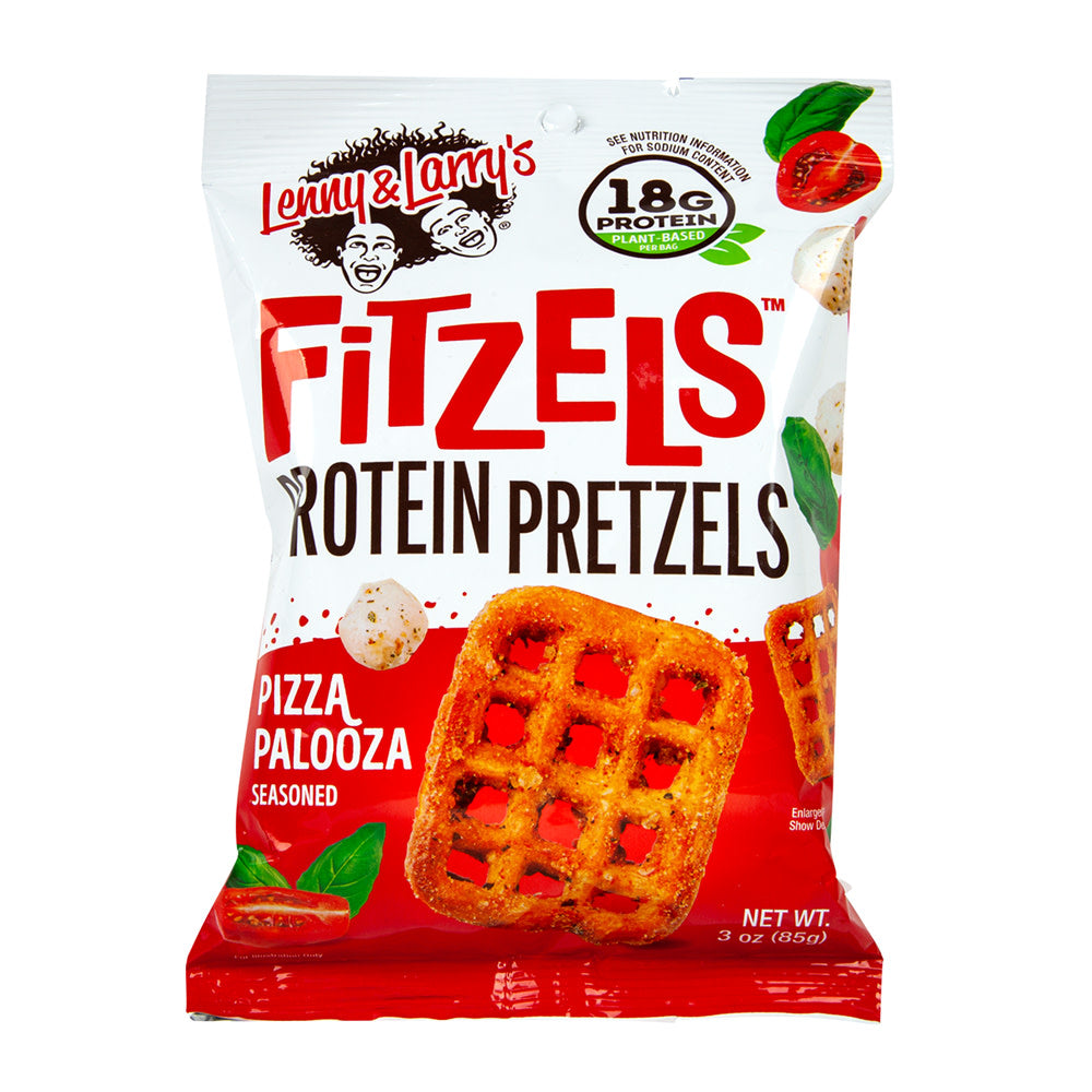 LENNY &amp; LARRY'S PIZZA PALOOZA FITZELS PROTEIN PRETZELS 3 OZ BAG