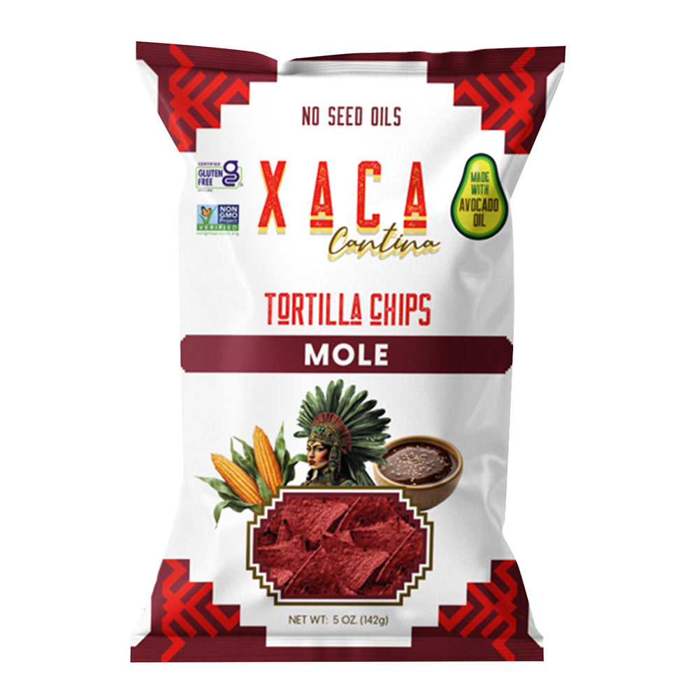 XACA CANTINA - MOLE TORTILLA CHIPS - 5OZ