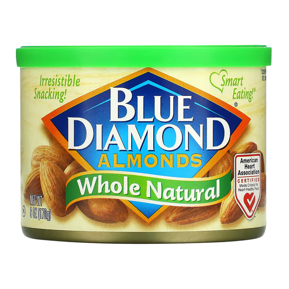 BLUE DIAMOND ALMONDS WHOLE NATURAL ALMONDS 6 OZ CAN