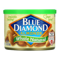 BLUE DIAMOND ALMONDS WHOLE NATURAL ALMONDS 6 OZ CAN