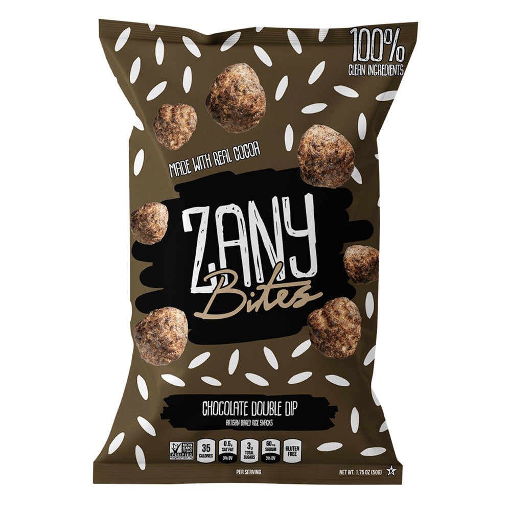 ZANY BITES CHOCOLATE DOUBLE DIP 1.75 OZ BAG