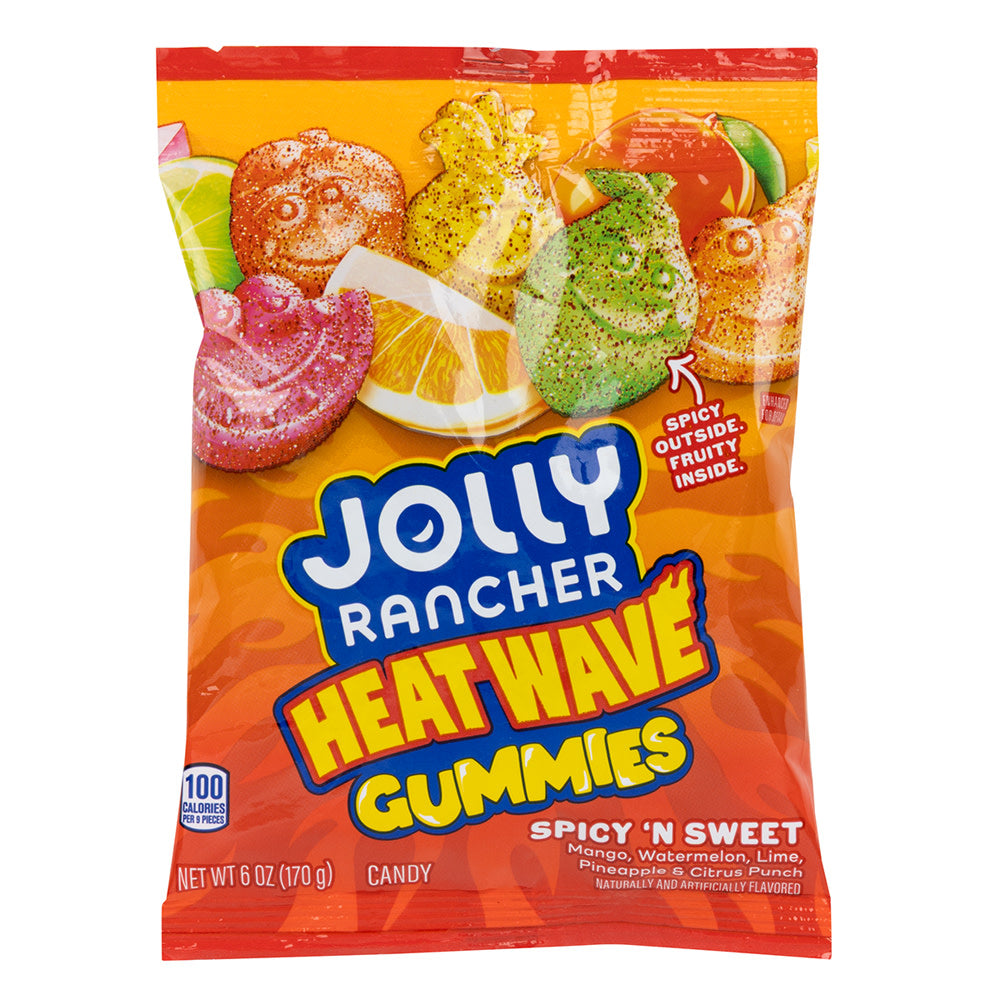 JOLLY RANCHER HEAT WAVE GUMMIES 6 OZ PEG BAG