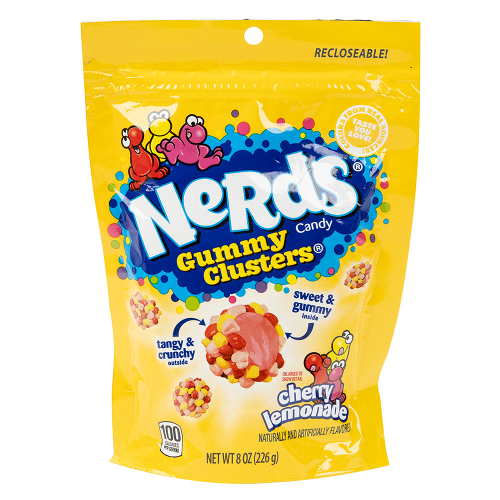 NERDS GUMMY CLUSTER CHERRY LEMONADE 8 OZ PEG BAG