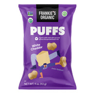FRANKIE'S ORGANIC WHITE CHEDDAR PUFFS 4 OZ BAG