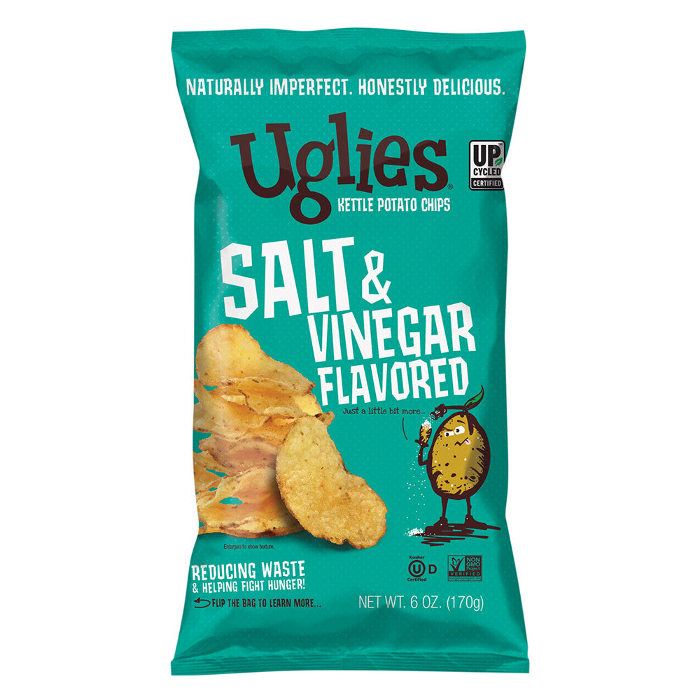 UGLIES SALT &amp; VINEGAR KETTLE POTATO CHIPS 6 OZ BAG