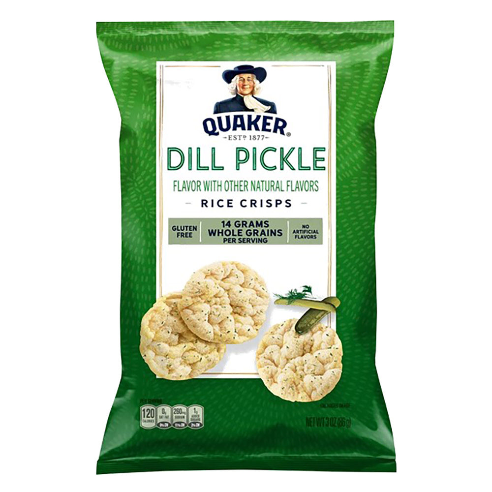QUAKER DILL PICKLE RICE CRISPS 3 OZ BAG