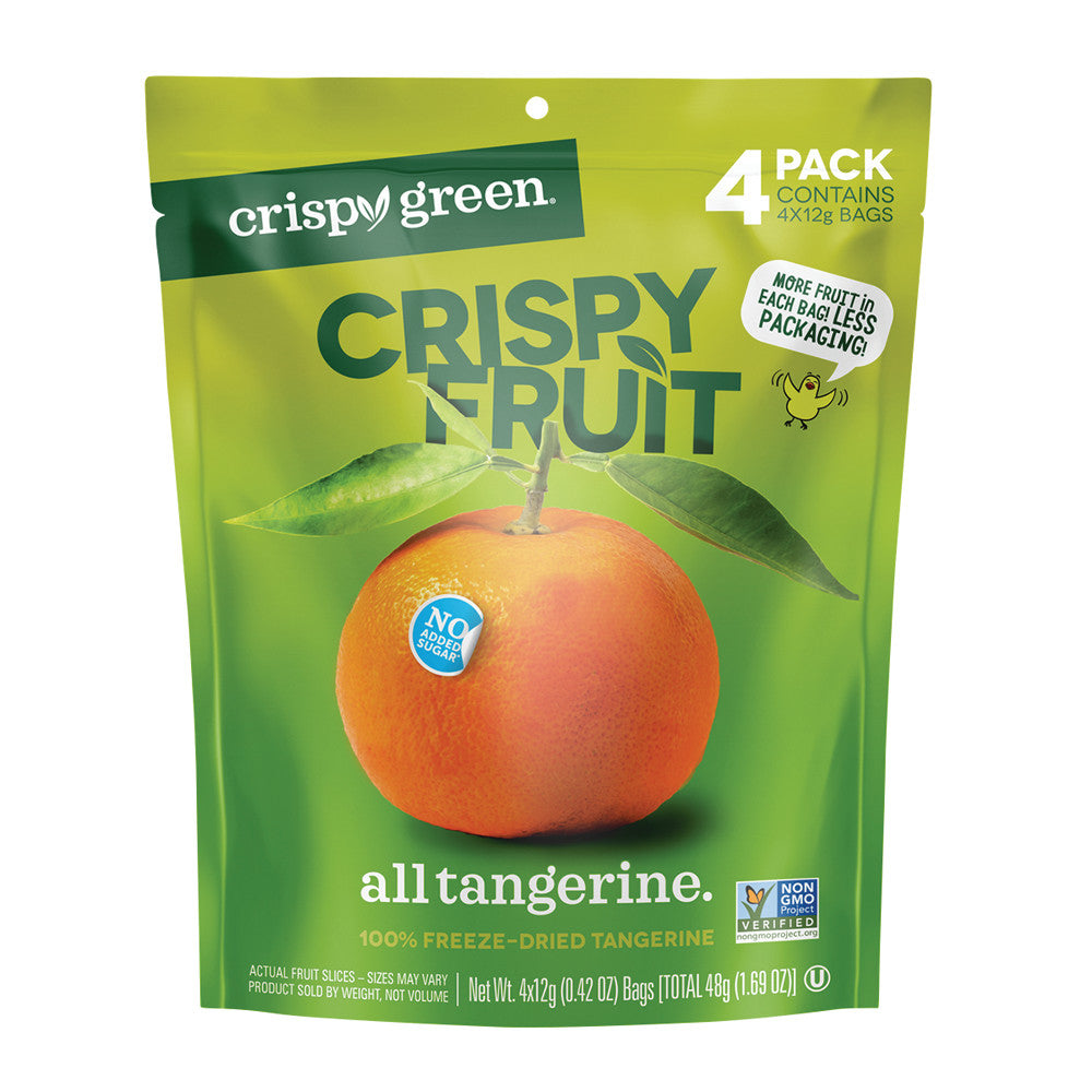 CRISPY GREEN ALL TANGERINE MULTI PACK 4 COUNT 1.69 OZ POUCH