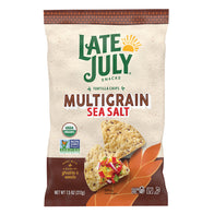 LATE JULY MULTIGRAIN SEA SALT TORTILLA CHIPS 7.5 OZ BAG