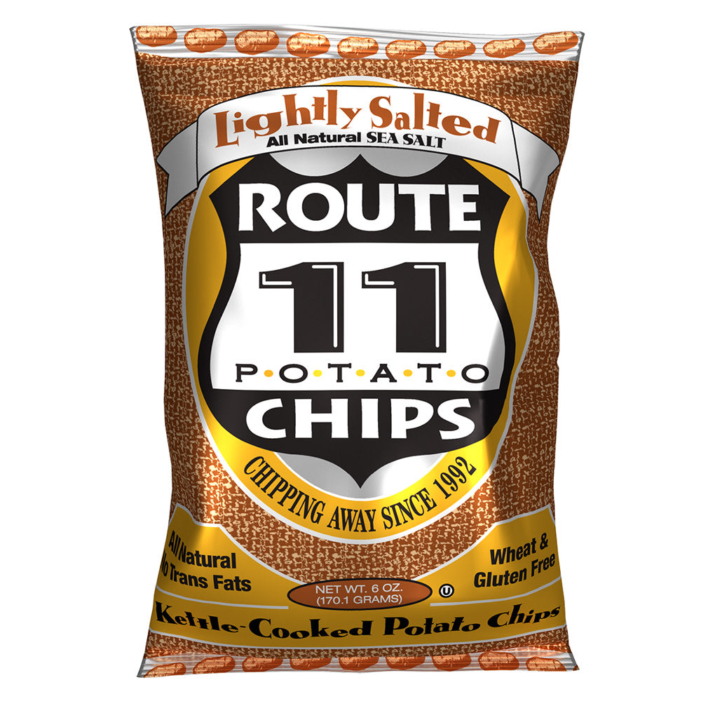 ROUTE 11 LIGHTLY SALTED POTATO CHIPS 6 OZ BAG