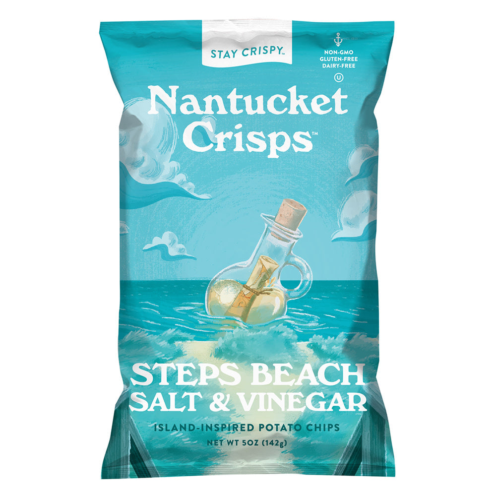 NANTUCKET CRISPS STEPS BEACH SALT &amp; VINEGAR 5 OZ BAG