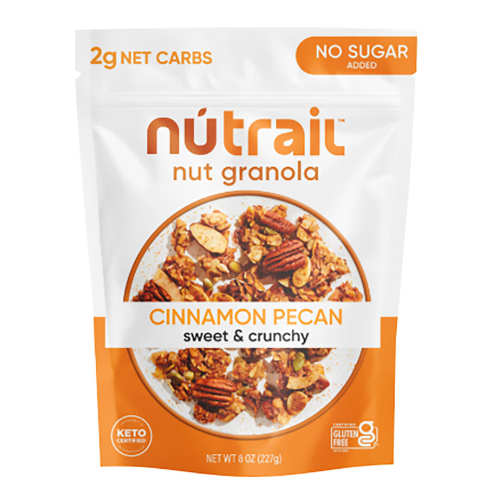 NUTRAIL NUT GRANOLA CINNAMON PECAN 8 OZ POUCH