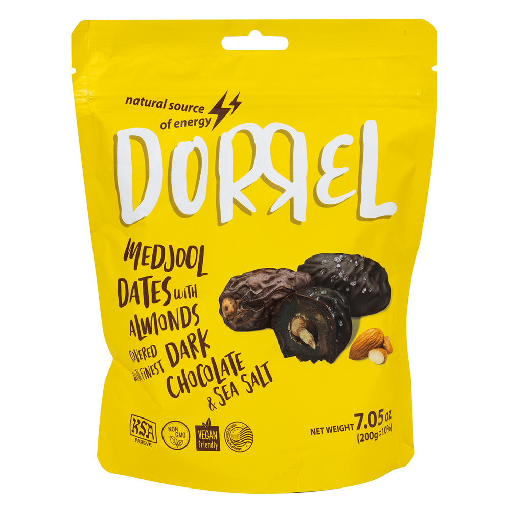 DORREL CHOCOLATE COVERED DATE W ALMOND 7.05 OZ