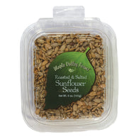 MAPLE VALLEY FARMS ROASTED AND SALTED SUNFLOWER SEEDS 5 OZ PEG TUB