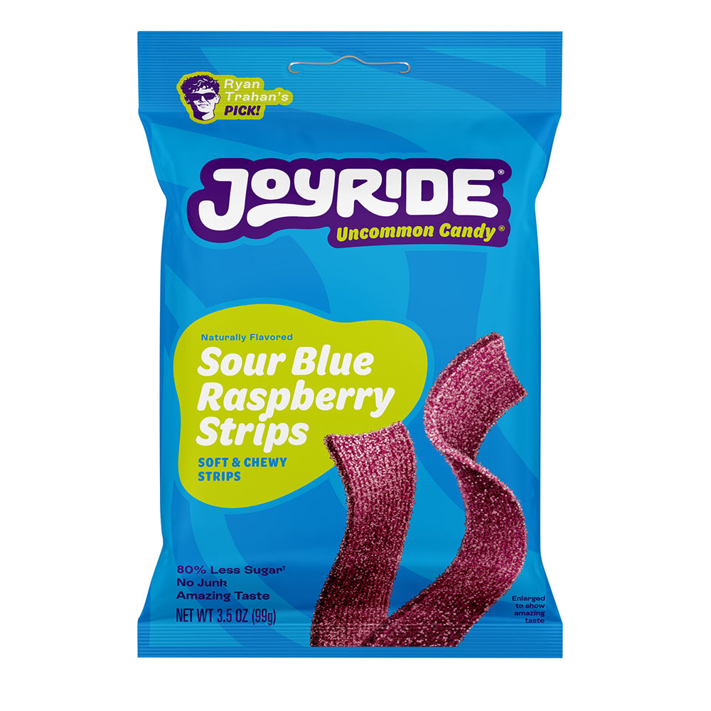 JOYRIDE - SOURBLUERASPBERRY STRIPS - 3.5OZ